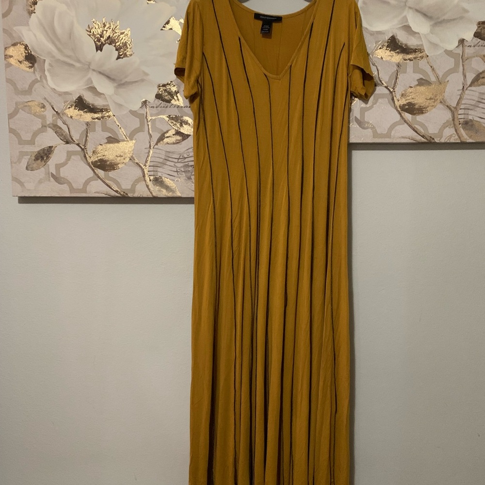 Ashley Stewart plus size pleated style dress.